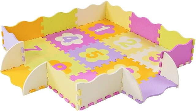 Locisne Foam Play Mat Soft Kid Play Mat Non-toxic Foam Crewling Play Mat Tiles Puzzle Play Mat for Home or Outdoor