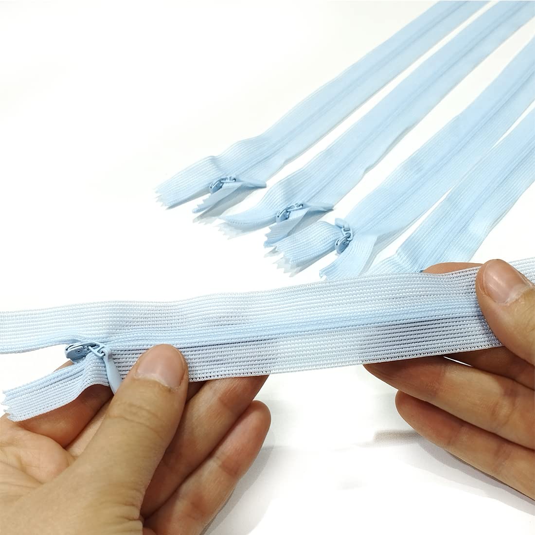 Invisible Zipper Closed, 5 Sizes and 20 Colors #3, Fine Zipper, Elegant and Discreet for Sewing on Clothes Dresses, Skirts - Image 2
