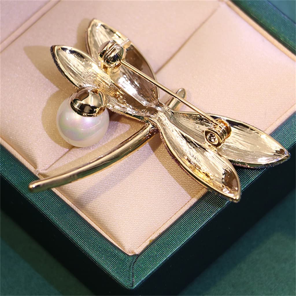 Libelle Perlen Brosche weibliche Corsage Pin Pullover Anzug personalisierte Schal Schnalle Zubehör