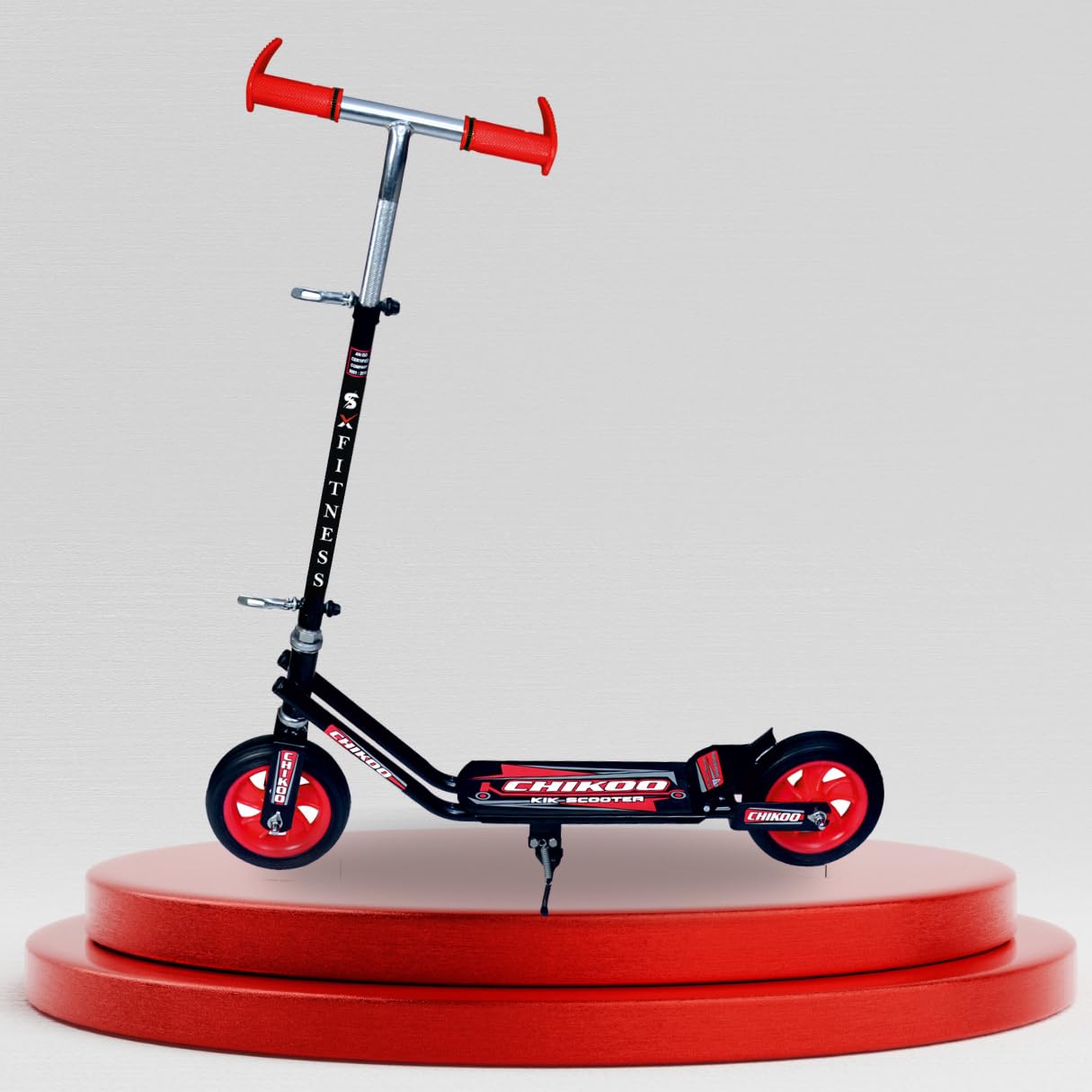SX Fitness Kick Scooter for Kids 6 to 10 + Years, 2 Wheels Steel Frame with 90kg-120kg Weight Capacity & Side Stand with 3 Adjustable Height | Skating Cycle for Kids Boys Girls | Bis Certified (B0DGQ99NGB) Amazon Price History, Amazon Price Tracker