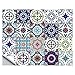 Everpertuk 20pcs Stickers de Carrelage Auto-adhésif Imperméable Autocollant Mural Décoratif en PVC pour Cuisine Salle de Bain Maison Rétro 10x10cm T-02