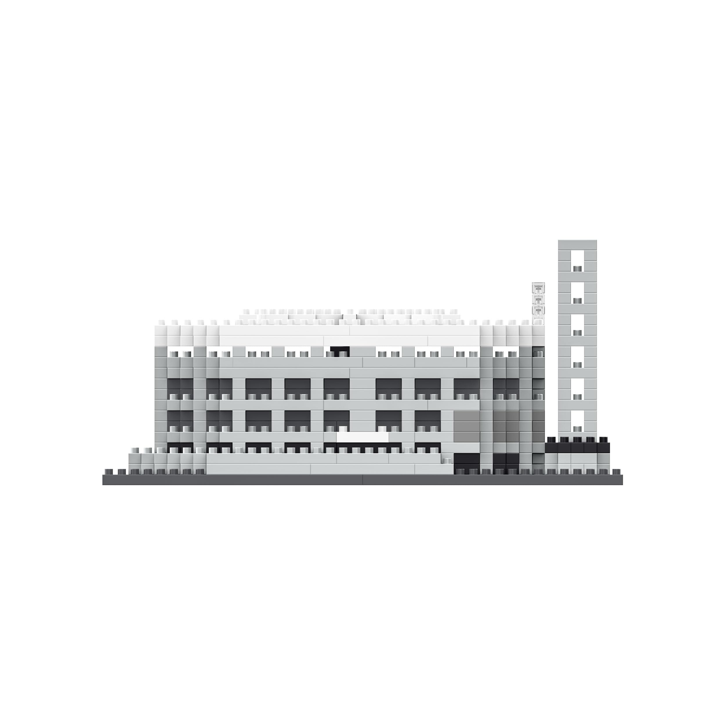 FOCO Produit sous Licence Officielle Eintracht Francfort Waldstadion Deutsche Bank Park BRXLZ Mini Stade 3D Bricks Jouet de Construction Modèle