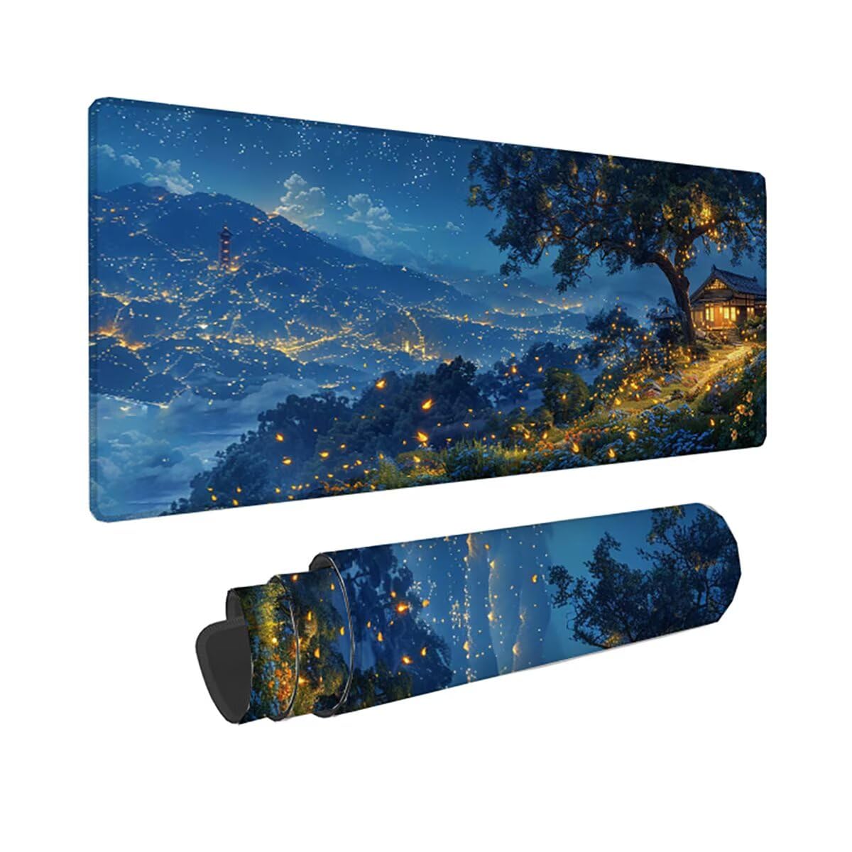 Tappetino per Mouse Gaming XXL 1200x600x3mm– Ufficio Mousepad Grande – Migliora la Velocità e la Precisione Tenuta Stabile Sottomano per Ufficio e Casa Accessori Scrivania Paesaggio PjY12271 N-U