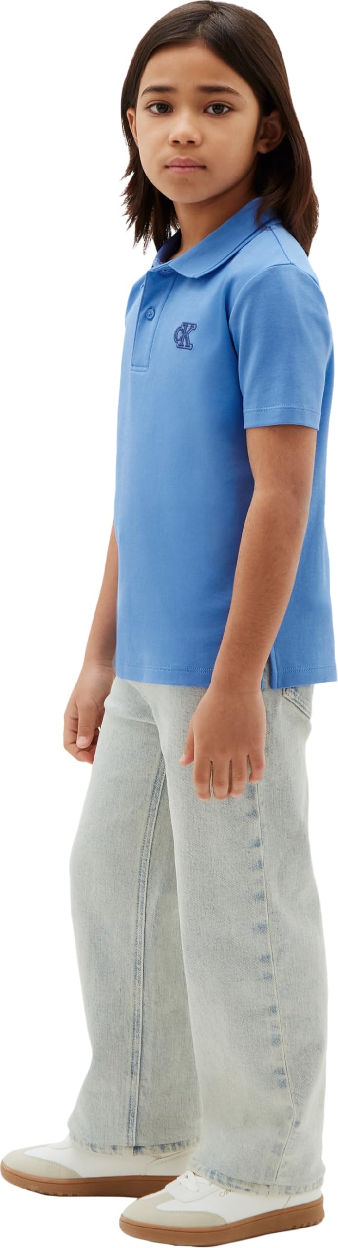 Calvin Klein CK Monogram Polo SS Lvcktjb14b Polo S/S Bambini e Ragazzi
