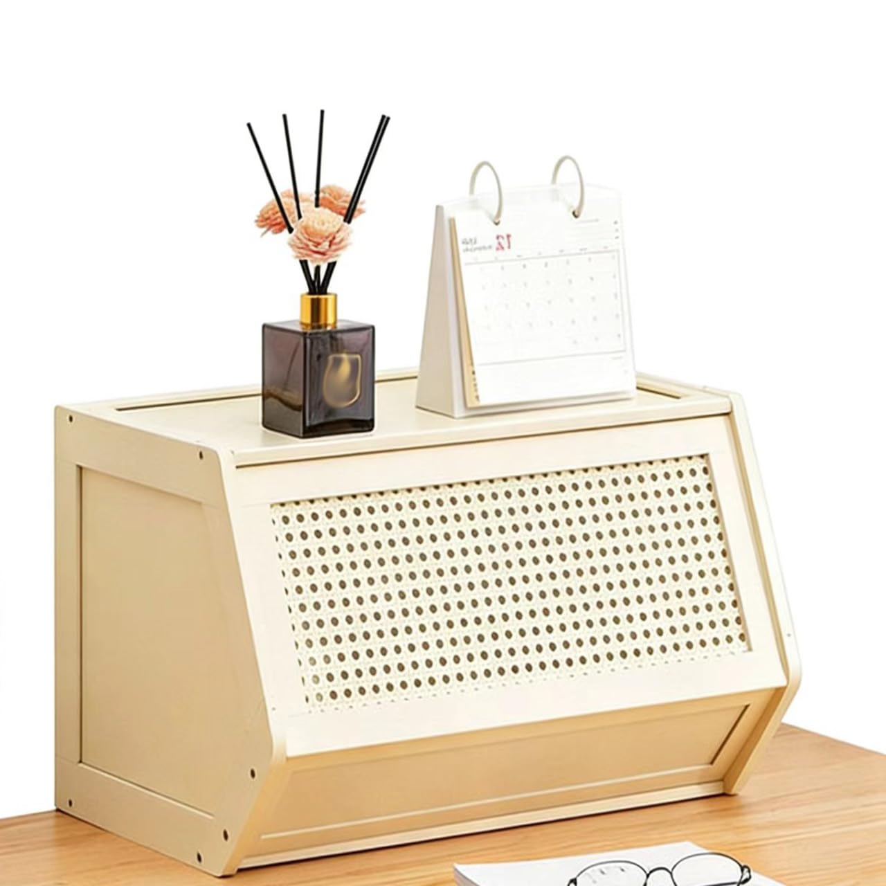 BHGFYXBS Slish Sto Cabinet With Flip Up Door Stackable Chest Of Ders Perfect For Kitchen Pantry Shoe Or Display,White-20.08In,White-20.08in