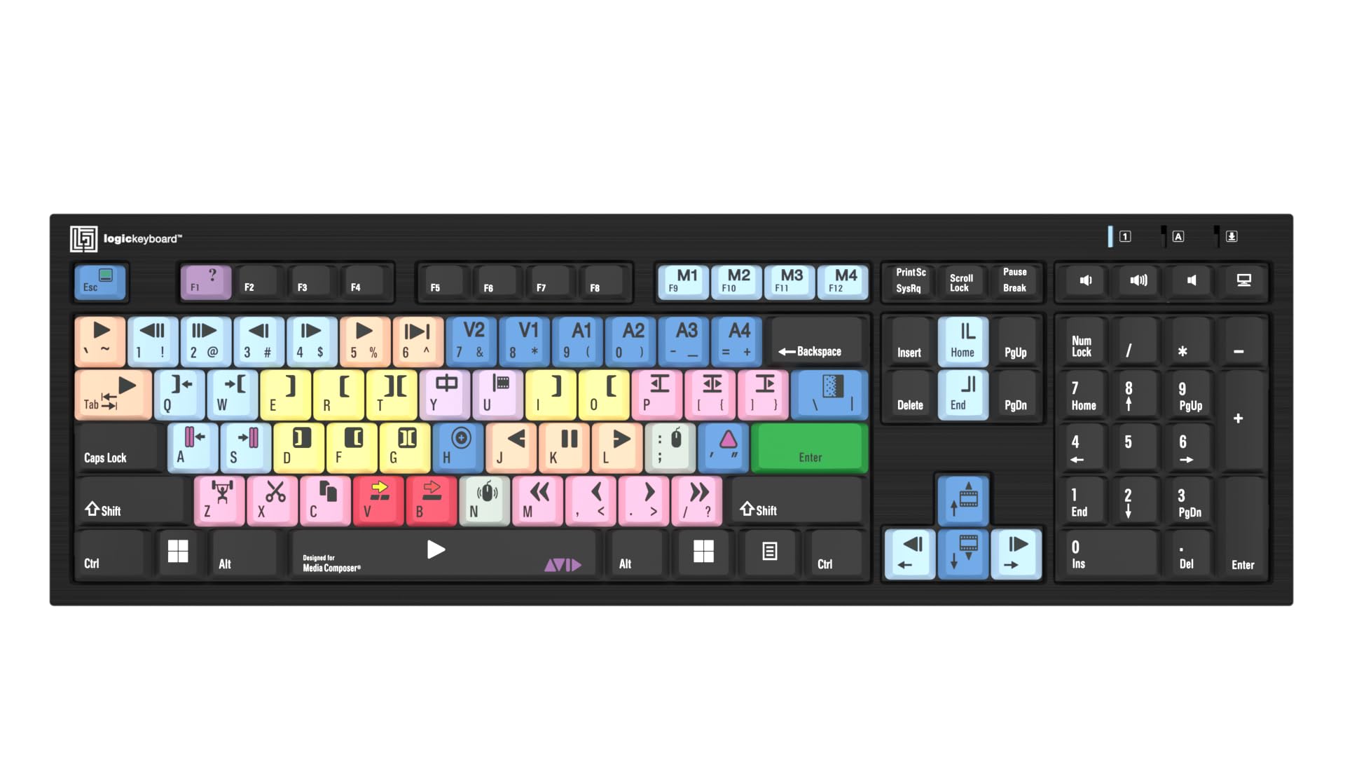 logikeyboard Avid用キーボード MAC LXH-JME7596H
