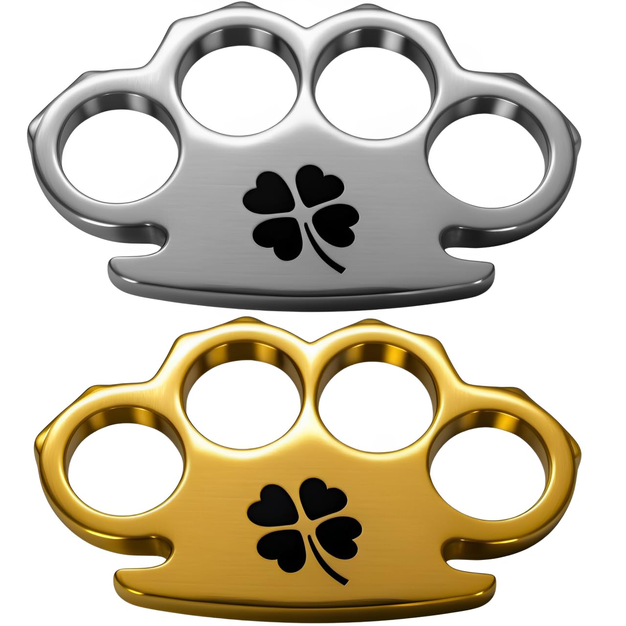 Pack of 2 Decals CAR Sticker Irish Brass Knuckles Decal Vinyl CAR Sticker | Cars Trucks Notebook Computer Laptop | Gold | Metalic, Size 7'' x 4'' inches NOT Real