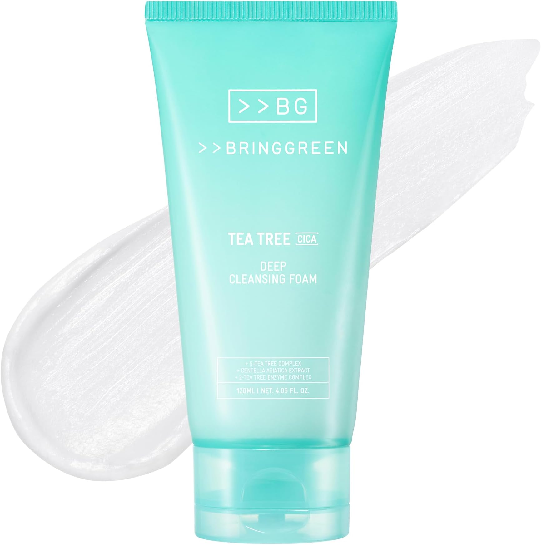 Tea Tree Cica Trouble Cleansing Foam | Mild Cleanser for Exfoliation, Removes Blackheads, Whiteheads, Facial Residue, for Trouble, Irritated, Sensitive Skin (10.1 Fl. Oz., 300ml)