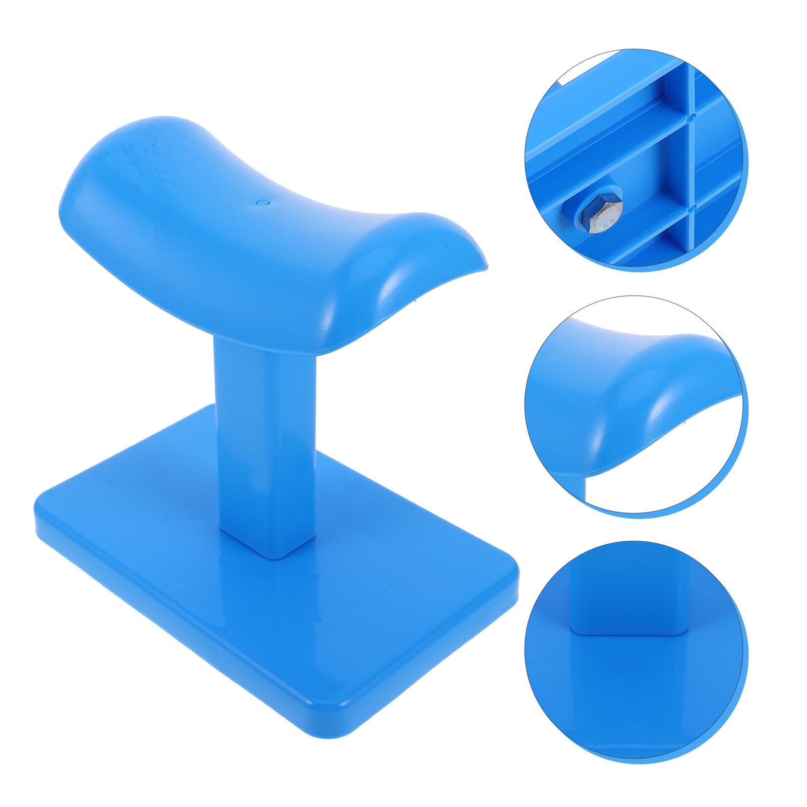 ibasenice Tabouret de Pédicure Pratique en Plastique Bleu, Repose-Pieds Compact et Portable pour Salon Manucure Pédicure, Matériel Fiable pour Professionnels