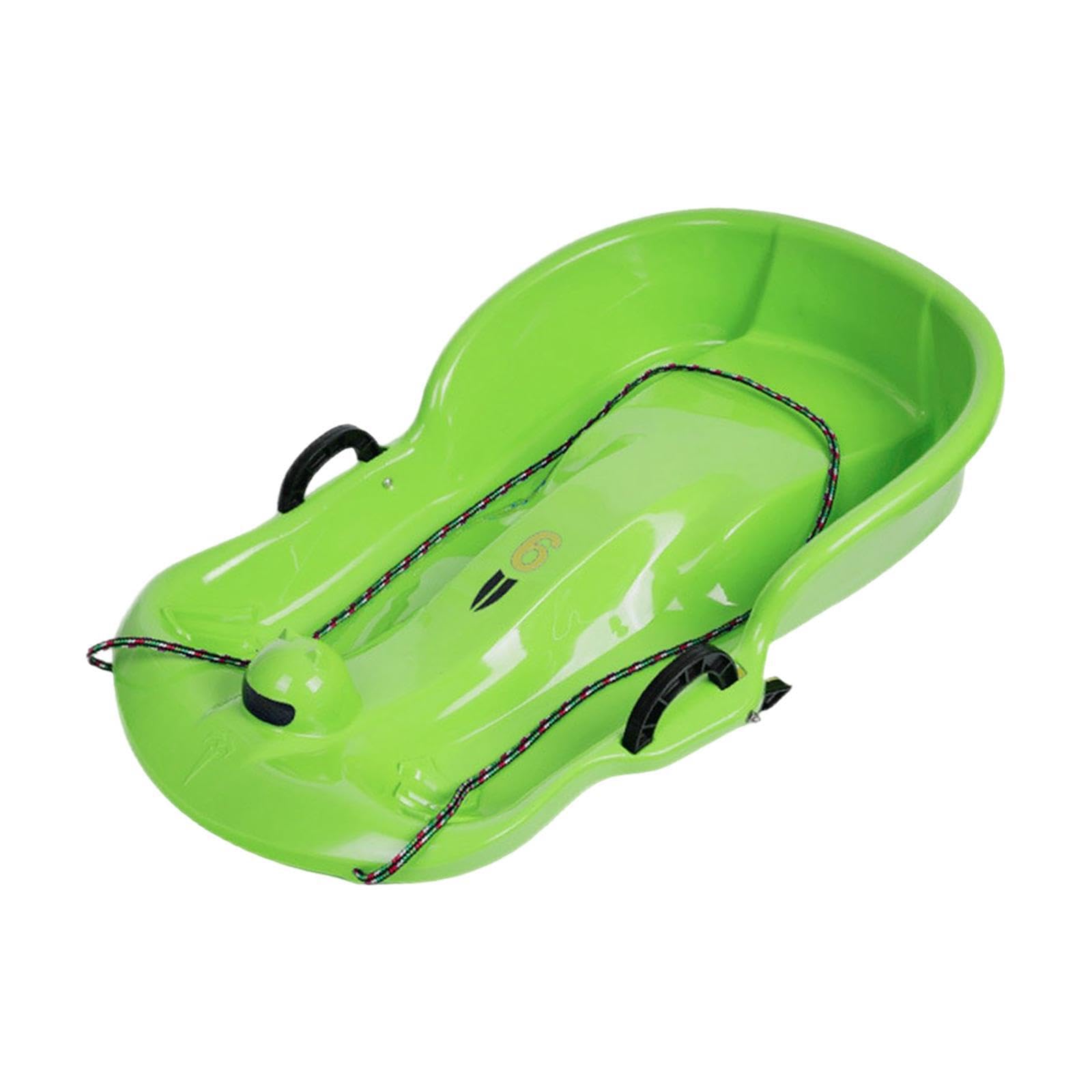 Luge Portable Robuste pour Neige, Gazon et Sable, avec Corde de Traction et Freins de sécurité. Idéale pour Les Enfants et Les Tout-Petits, pour