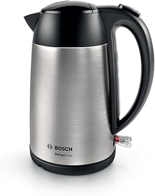 Bosch – Hervidor, DesignLine, 1.7 l, Acero inoxidable, TWK3P420