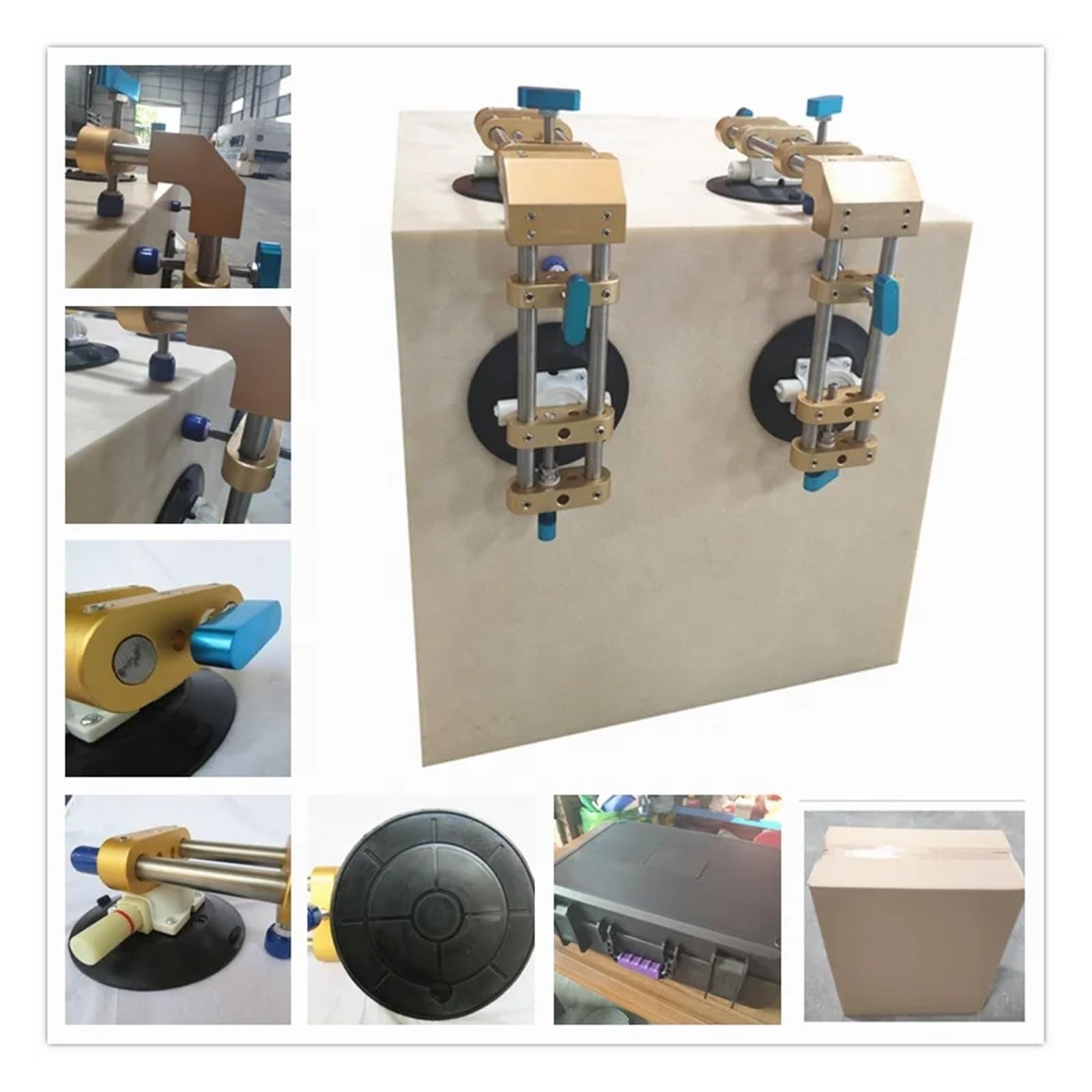 Colocador de costura de piedra profesional de 90 grados: calidad duradera, fácil ajuste, barra de acero inoxidable, ventosas de 150 mm