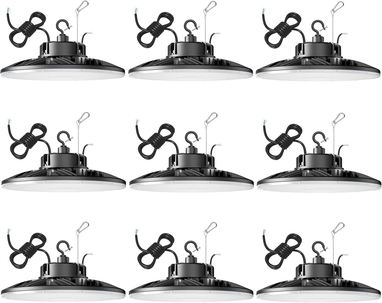 480V UFO LED High Bay Light 150W 120W 90W Adjustable UL DLC Listed 5000K Daylight 21000LM 0-10V Dimmable