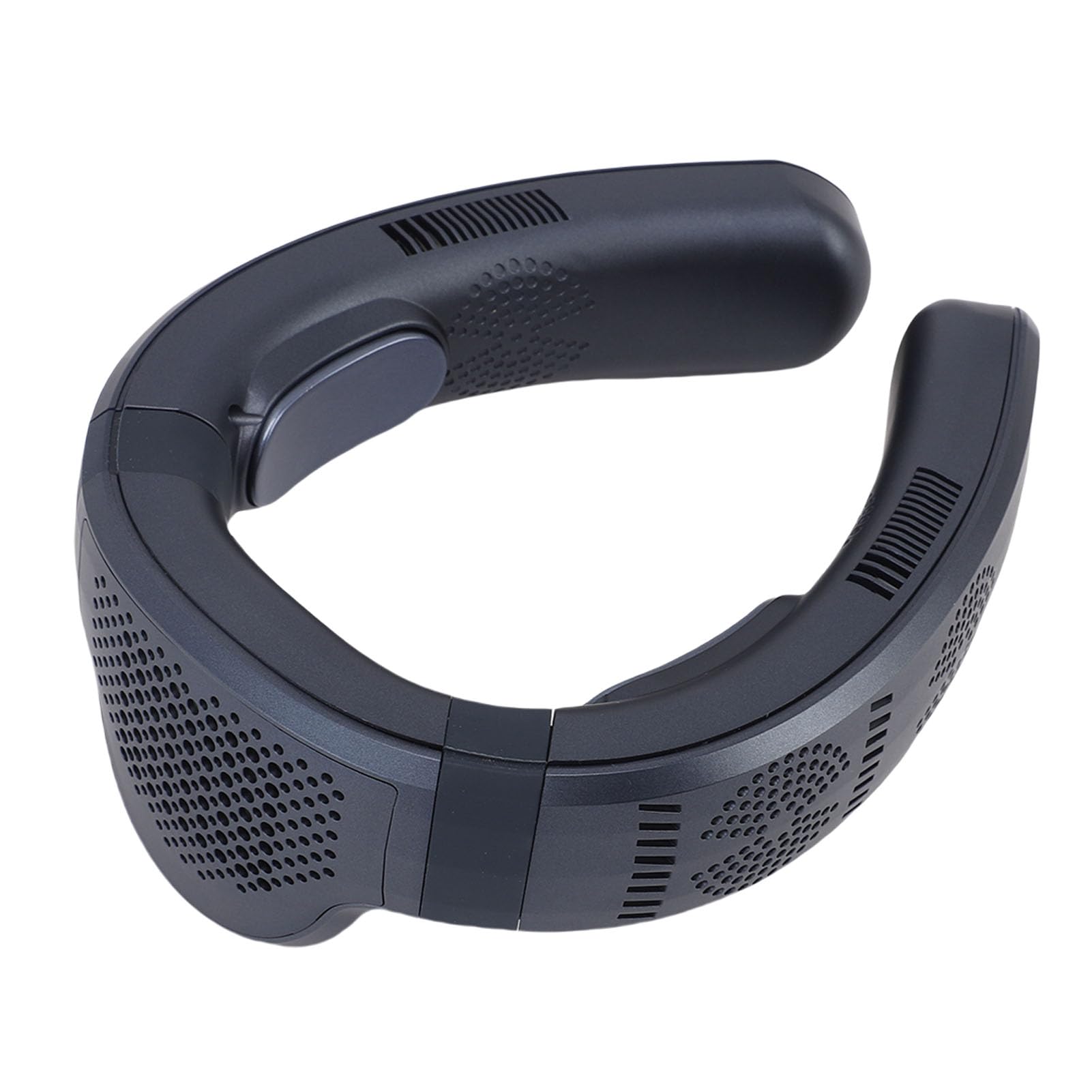 Pongnas Ventilatore da Collo Portatile con Raffreddamento e Riscaldamento a Semiconduttore, Ventilatore Indossabile Ricaricabile Tramite USB per Viaggi, Ciclismo, Campeggio - Batteria a Lunga (blu