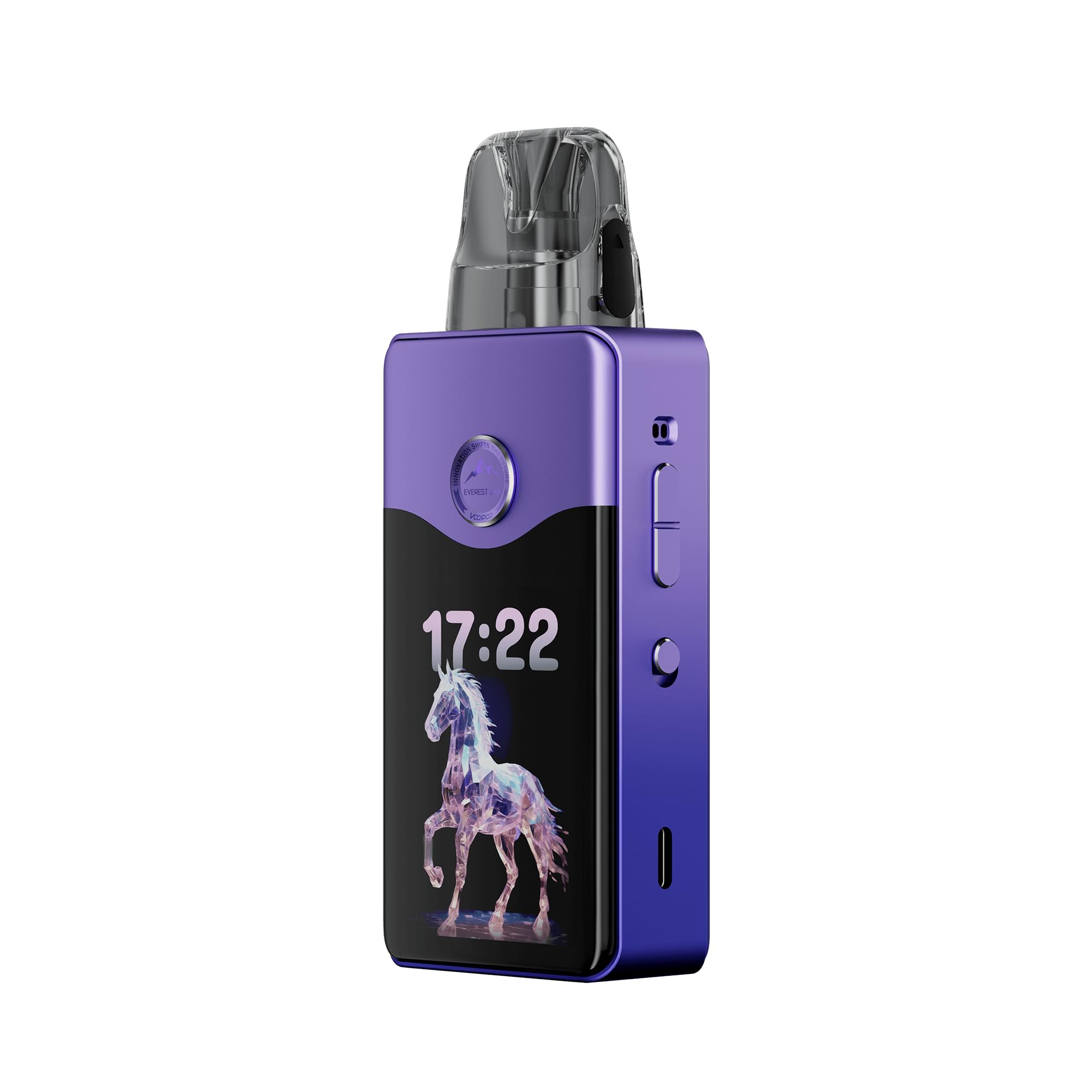 VOOPOO VINCI E120 Kit 120W Pod Mod 4500mAh Electronic Cigarette Vape with 5ML DTL VINCI PnP X Cartrdige 0.15/0.3ohm (Star Purple)