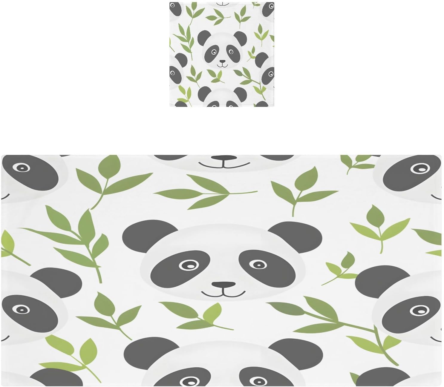 Hand Towels Premium Soft and Highly Absorbent Cute Panda 2 Pcs Towels for Bathroom Set 100% Cotton Decorative Face Towels