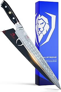 Dalstrong Ultimate Slicer Sujihiki Knife - 10.5 inch - Shogun Series ELITE - The Tokugawa - Damascus Slicing Knife - AUS-10V Japanese Super Steel Kitchen Slicer Saya - Kitchen Knife - Sheath Included