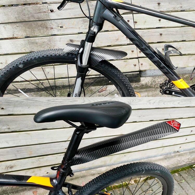 NICEDACK Garde-boue VTT, 2 pièces Garde-boue adapté pour 20-29 pouces VTT Garde-boue avant et arrière compatible avec le protège-éclaboussures de vélo (Orange NICEDACK Garde-boue VTT, 2 pièces Garde-boue adapté pour 20-29 pouces VTT Garde-boue avant et arrière compatible avec le protège-éclaboussures de vélo (Orange