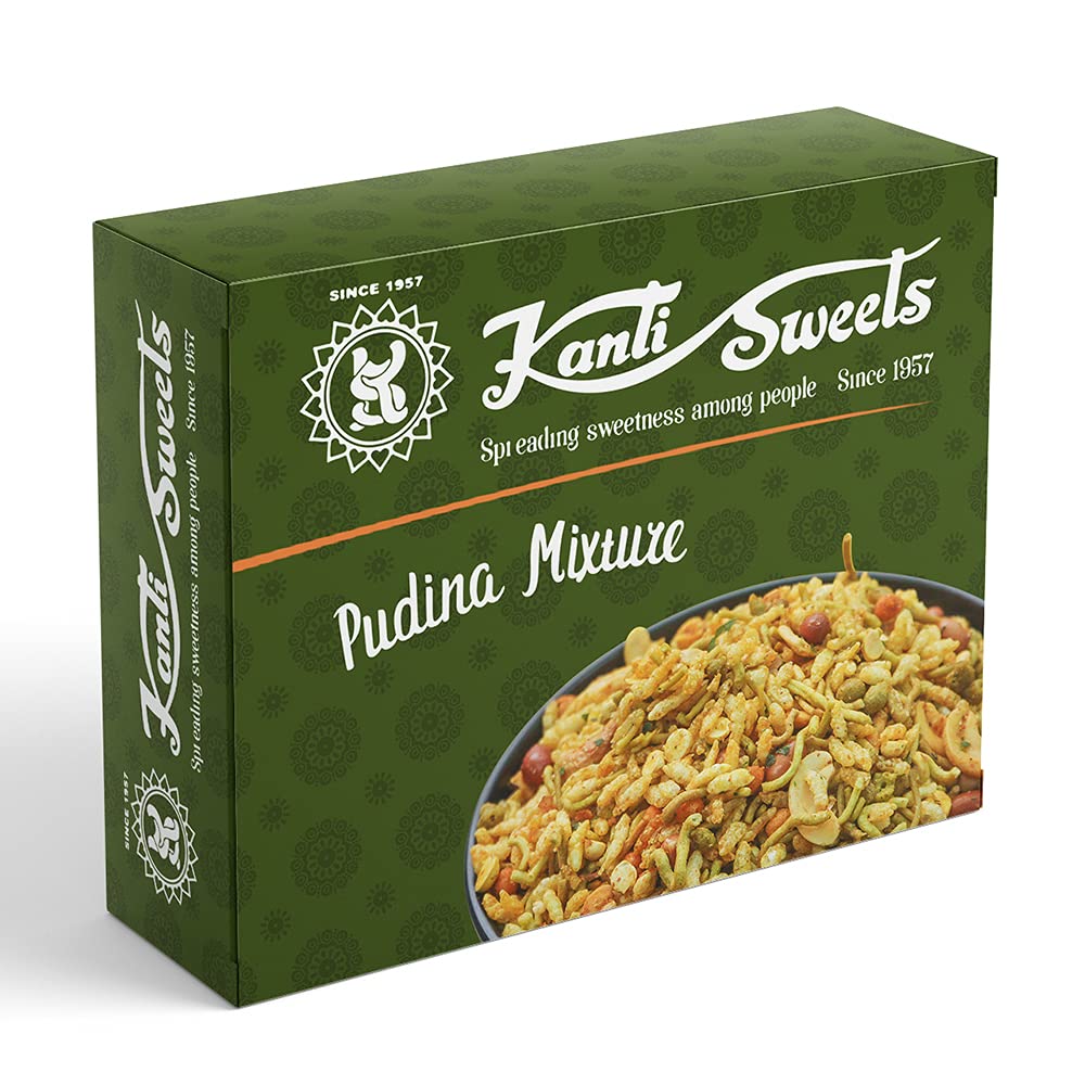 Kanti Sweets Pudina Mixture, Made With Gram Flour Flavored With Mint Leaves And Spiced Mixed Dry Nuts - 250g (Pack Of 1) (B09CGVLR25) Amazon Price History, Amazon Price Tracker