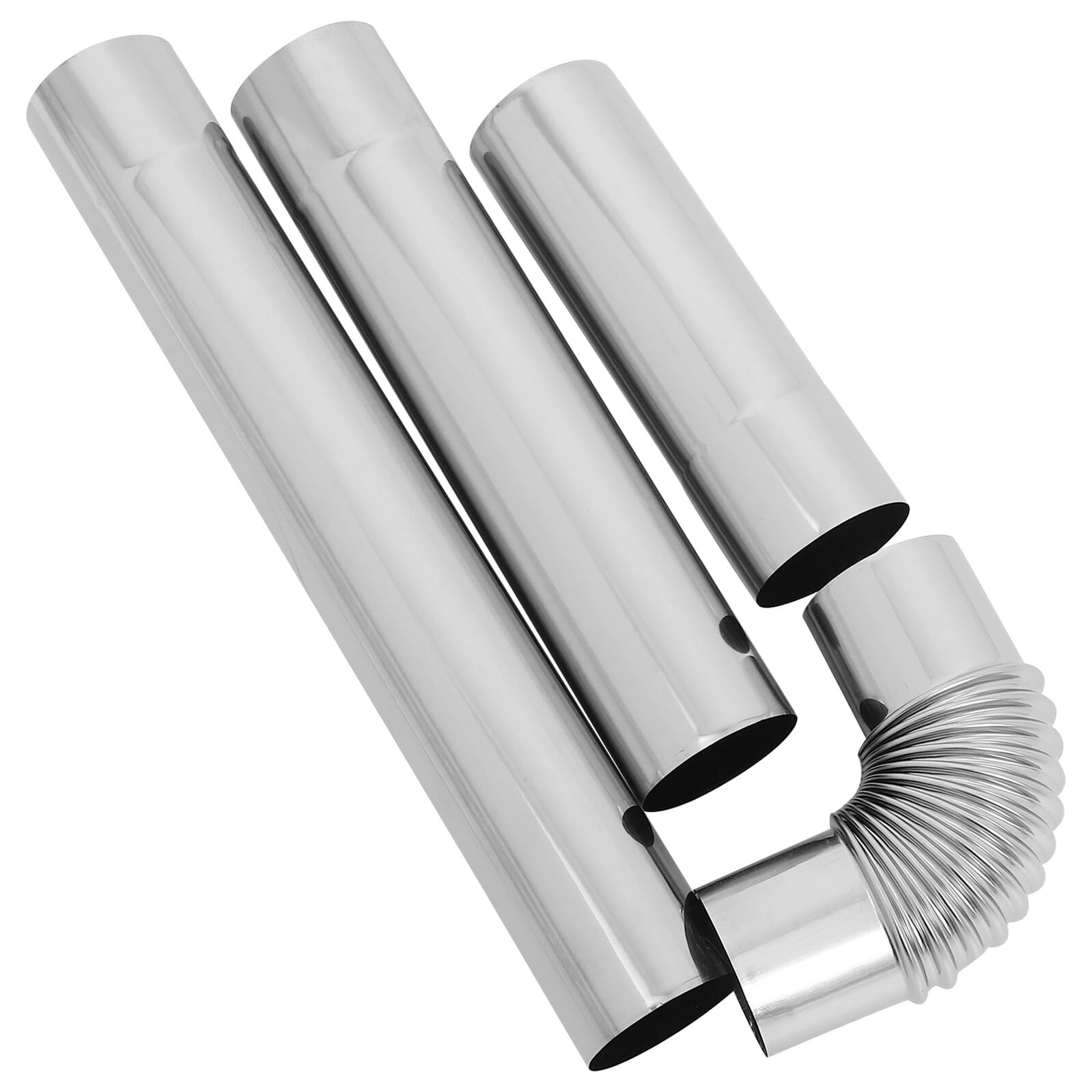 Conduit de cheminée en acier inoxydable MAGICLULU tube flexible 4 pièces
