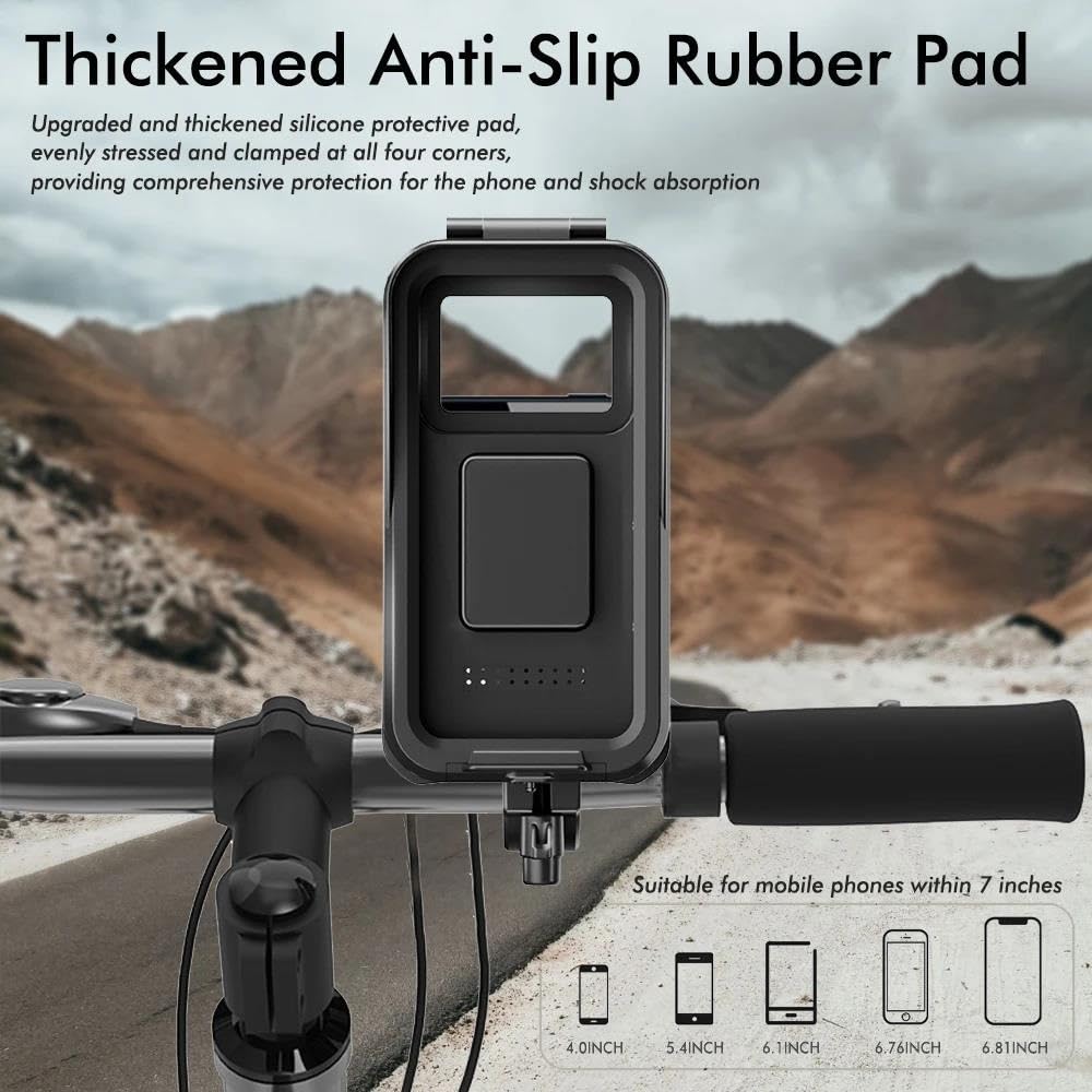 Supporto Telefono Bici Moto Impermeabile Anti-Appannamento GPS Tubo Singolo Adatto A Motocicli E Biciclette