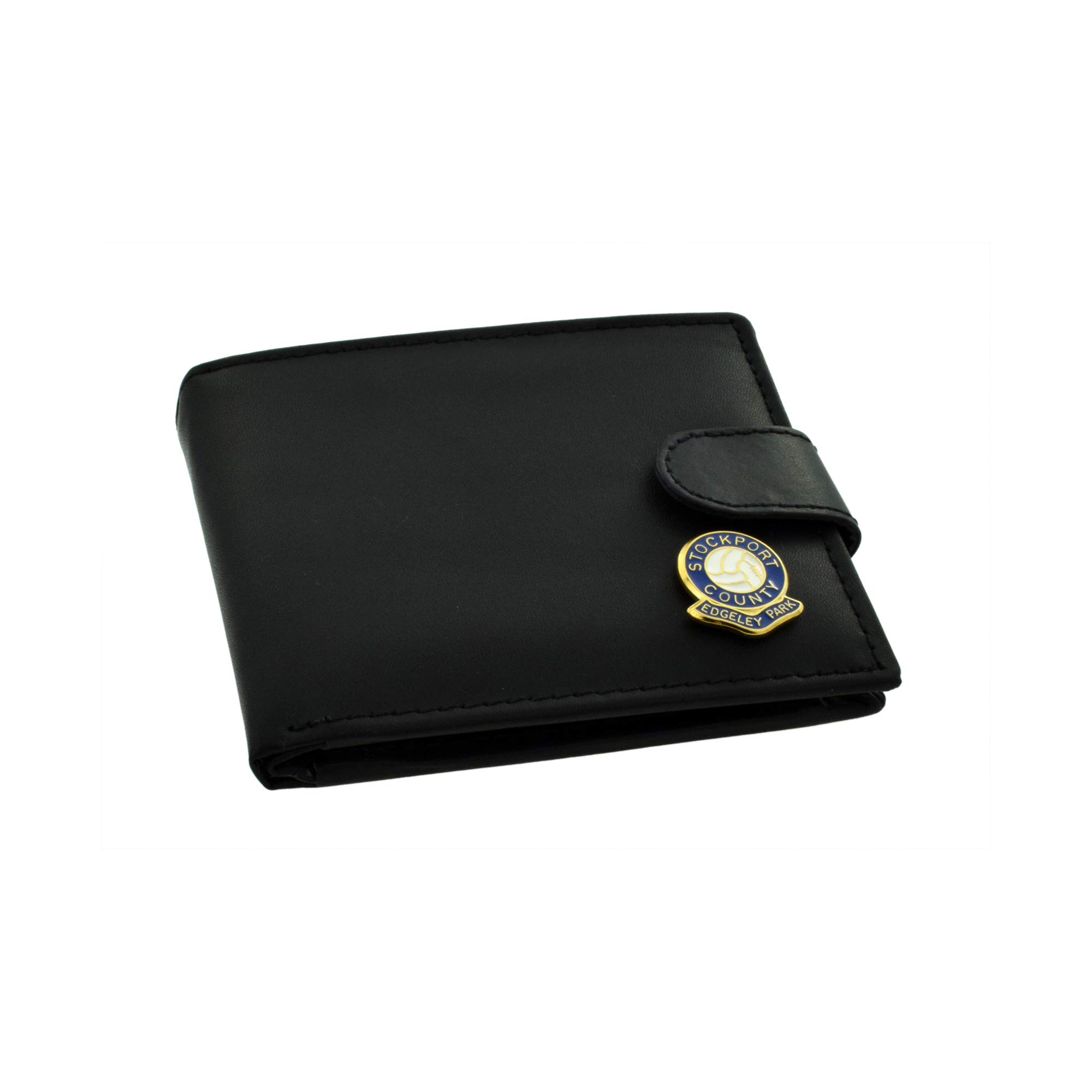 Stockport County Football Club Genuine Black Leather Wallet