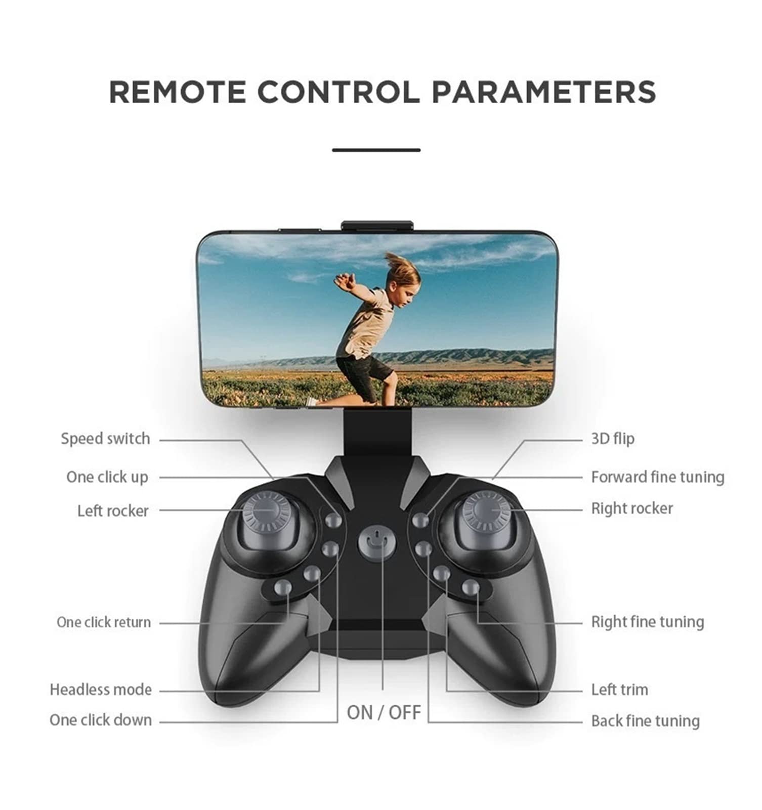 Składany dron Quadcopter Mini RC Drone 4K Podwójna kamera 1080P WiFi Fotografia lotnicza Helikopter Składany quadcopter Drone Zabawka (Kolor : Brak kamery Rozmiar: 1) (4K HD 1)