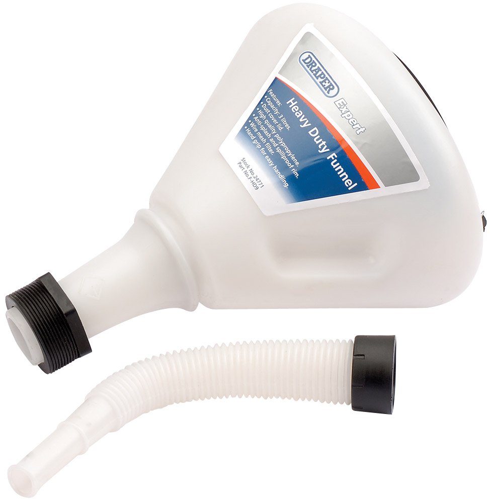 24771 Expert Heavy Duty Polypropylene Funnel, 230mm/3L, Blue