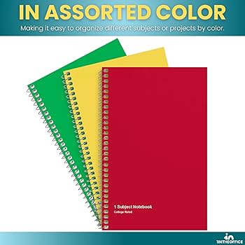 1冊 Amazon.com : 1InTheOffice 1-Subject Wirebound Notebook