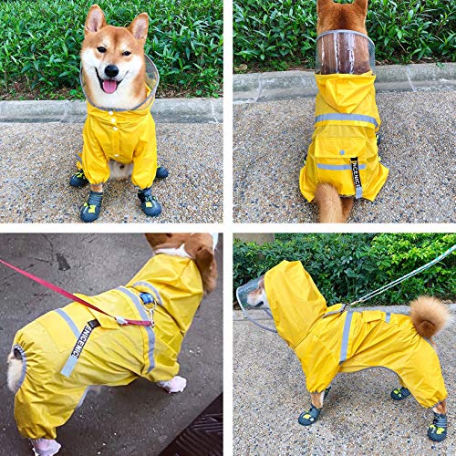 Impermeabile Cani con Foro per Cappuccio Colletto