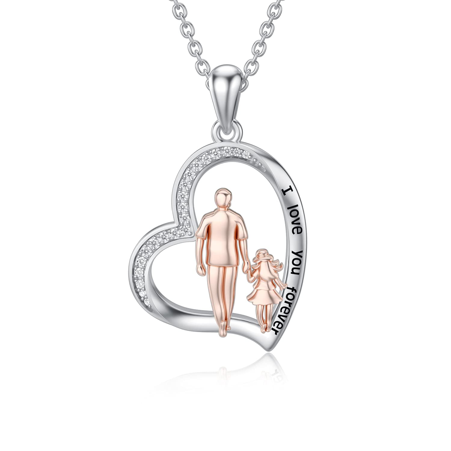 Vader dochter medaillon halsketting armband bedels voor dames meisjes