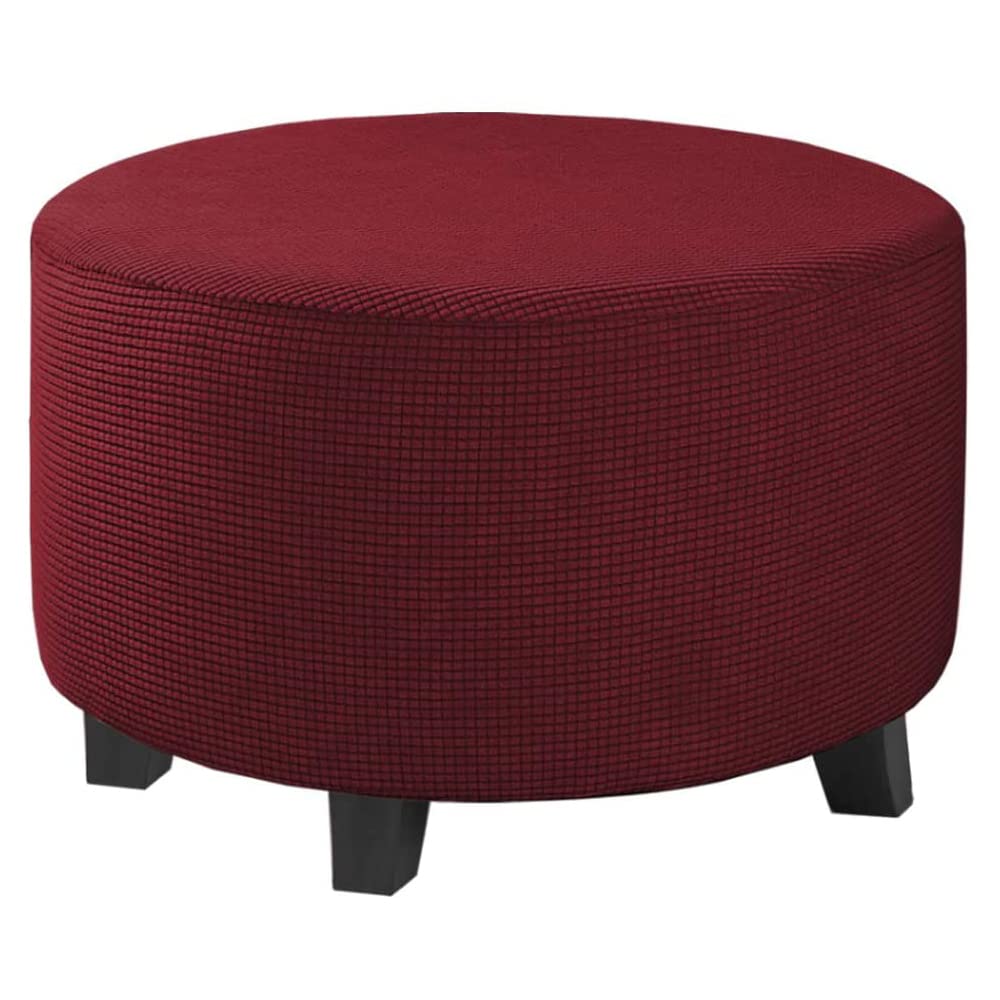 Copri Pouf Elasticizzato Jacquard | Morbido E Lavabile | Taglia L | Marrone Scuro - Foto 13