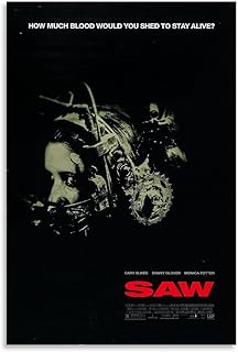 Saw Poster Classic Horror Movie Film Vintage Cover Poster Canvas Painting Wall Art Picture Home Decor Print For Bedroom Li...