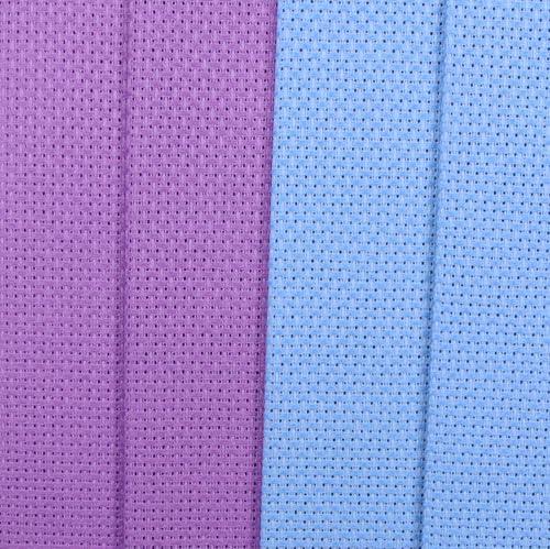 Image of KCS 4 pc of 12 inch x 18 inch(30cmx45cm) 14CT Counted Cotton Aida Cloth Cross Stitch Fabric (Lavender+Light Blue)