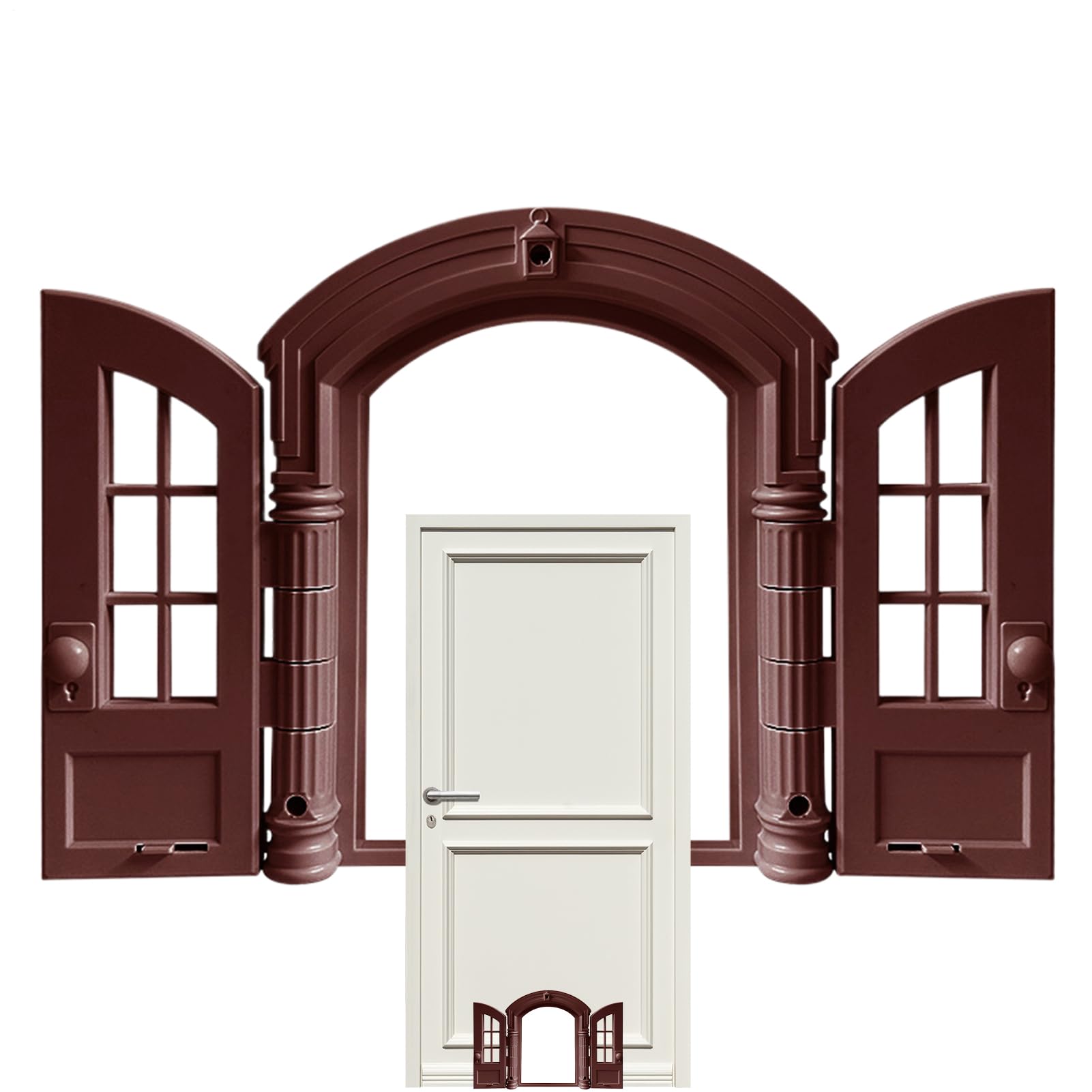 Soporte para pared de mascotas estilo retro francés para esquinas de ventanas y dormitorios