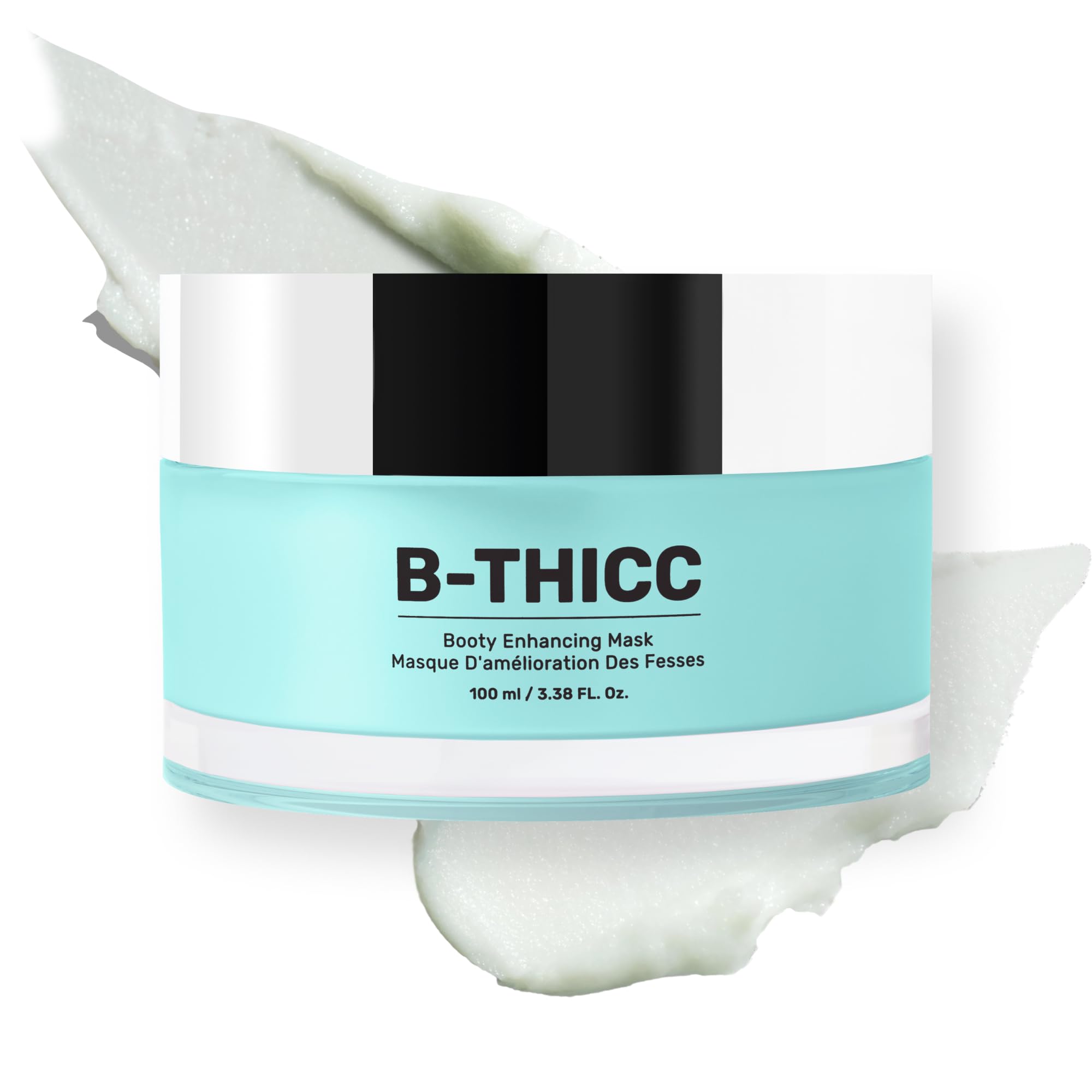 MAËLYS B-THICC Booty Enhancing Mask - Plumping & Firming Body Cream for Booty Area - Skin Tightening With Hydrating Hyaluronic Acid & Grape Seed Oil (3.38 Fl Oz)