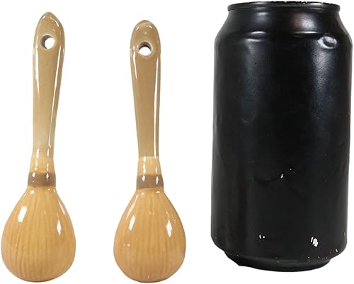 Miniatura 8 de Ebros Gift Wicca Witchcraft Witches Broomsticks - Juego de 2 cucharas de cerámica para café, té, tazas de 4.5 pulgadas de largo