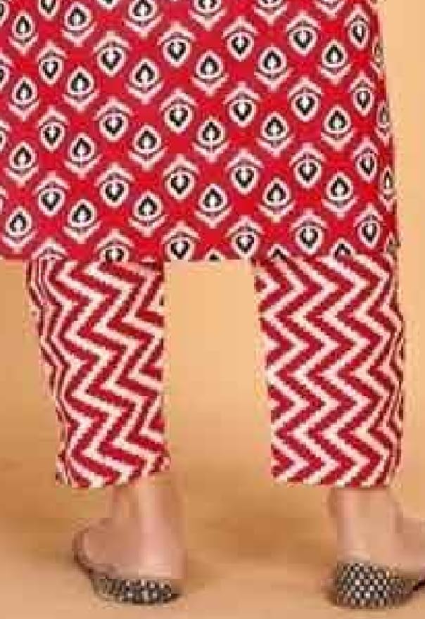 Image of Printed Ethnic Wear for Girl | Casual Wear Outfit for Girls | Girls Salwar Suit Set for Regular wear
