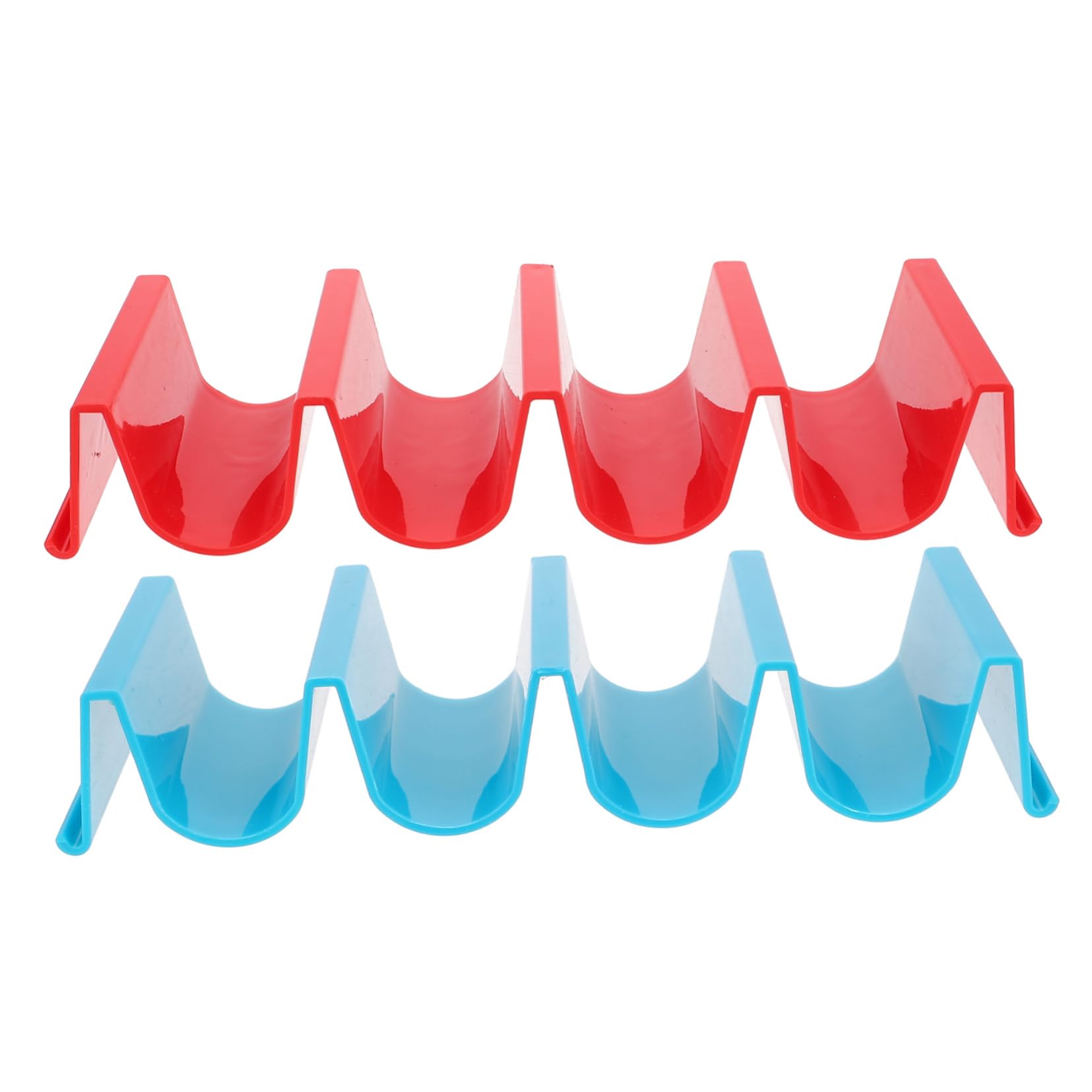 CIYODO 2pcs Tortilla Stand Taco Display Taco Tray Taco Shell Serving Tray Multiple Taco Holder Taco Serving Platter Tacos De Para Mujer Mexican Food Serving Tray Taco Truck Red Abs