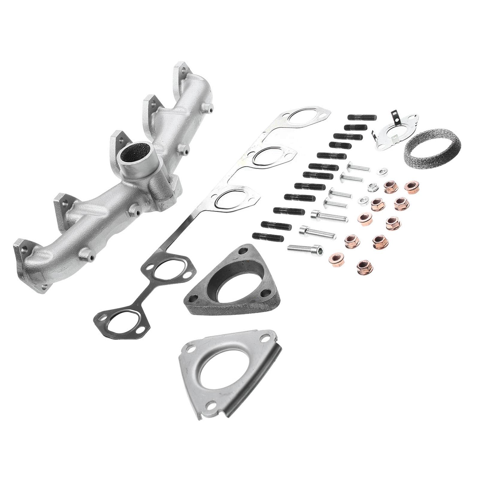 Auspuffkrümmer Guss Auspuff Krümmer für M-u-l-t-i-v-a-n V 7EF T-o-u-a-r-e-g 7L6 Transporter V 7EA 7EB 7EJ 7JD 2.5L Diesel 2003-2010 070253031F