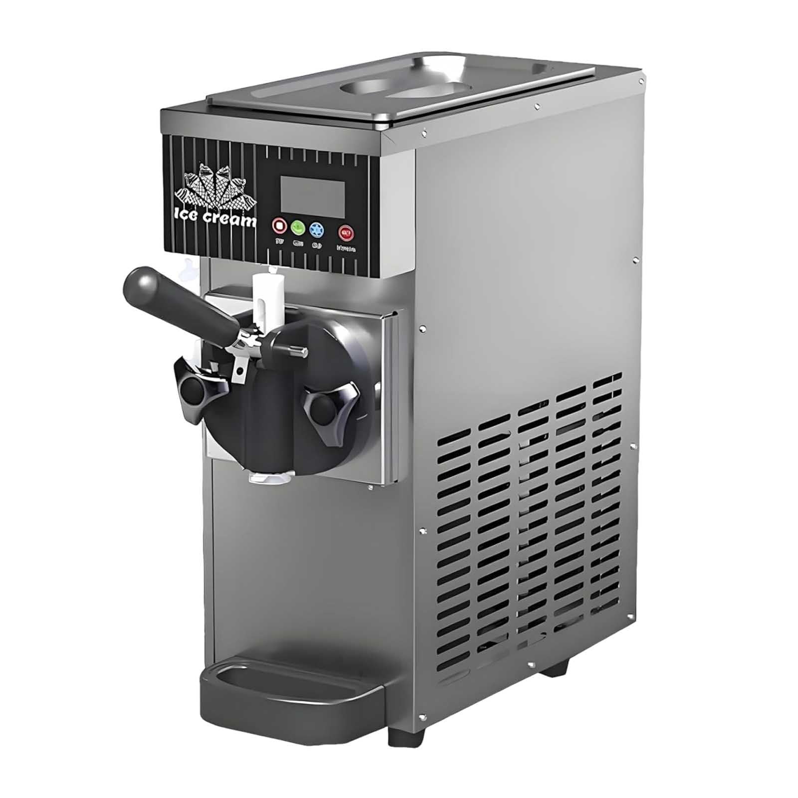 Macchina per gelato, 450 W, per servire dolcemente e servire in modo commerciale, 4-5 kg/ora, pannello touch LCD, pulizia con un pulsante, ideale per ristoranti e snack bar