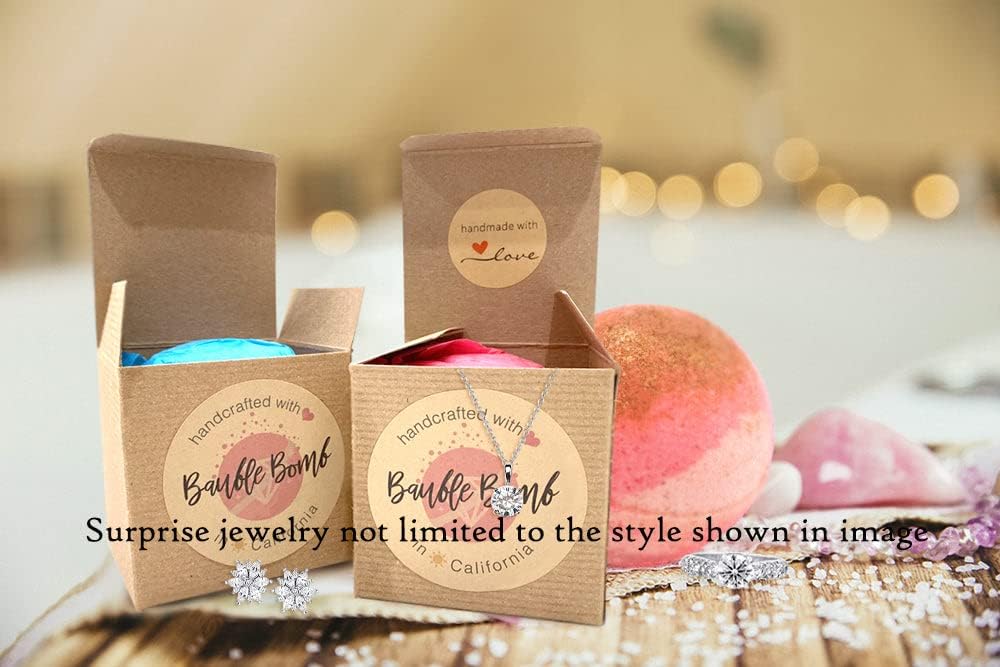 Ivy & Bauble Handmade Aromatherapy Bath Bombs with Surprise Ring Inside for Women, Fruity Scent, Made in USA, Made Without Paraben, Preservatives, Phosphate, Large 10 oz, Ring Size 10