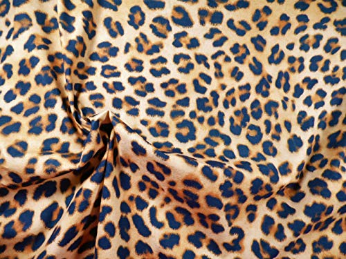 Nike Printed Nylon Lycra Spandex 2 Way Stretch Bathing Suit Fabric Cheetah D405
