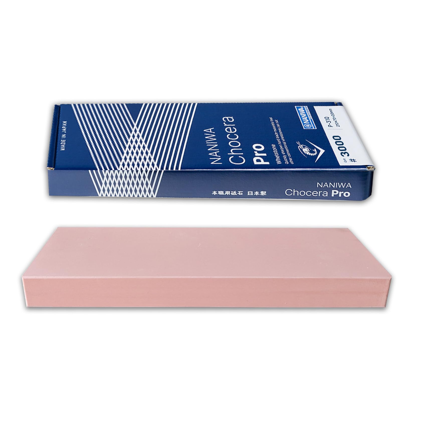 Sanelli Ambrogio, Naniwa Professional Stone, Pietra Affilacoltelli Professionale, Grana #3000, Ideale per la Finitura di Coltelli per Pesce Crudo, Frutti di Mare, Verdura, Splash&Go, Made in Japan