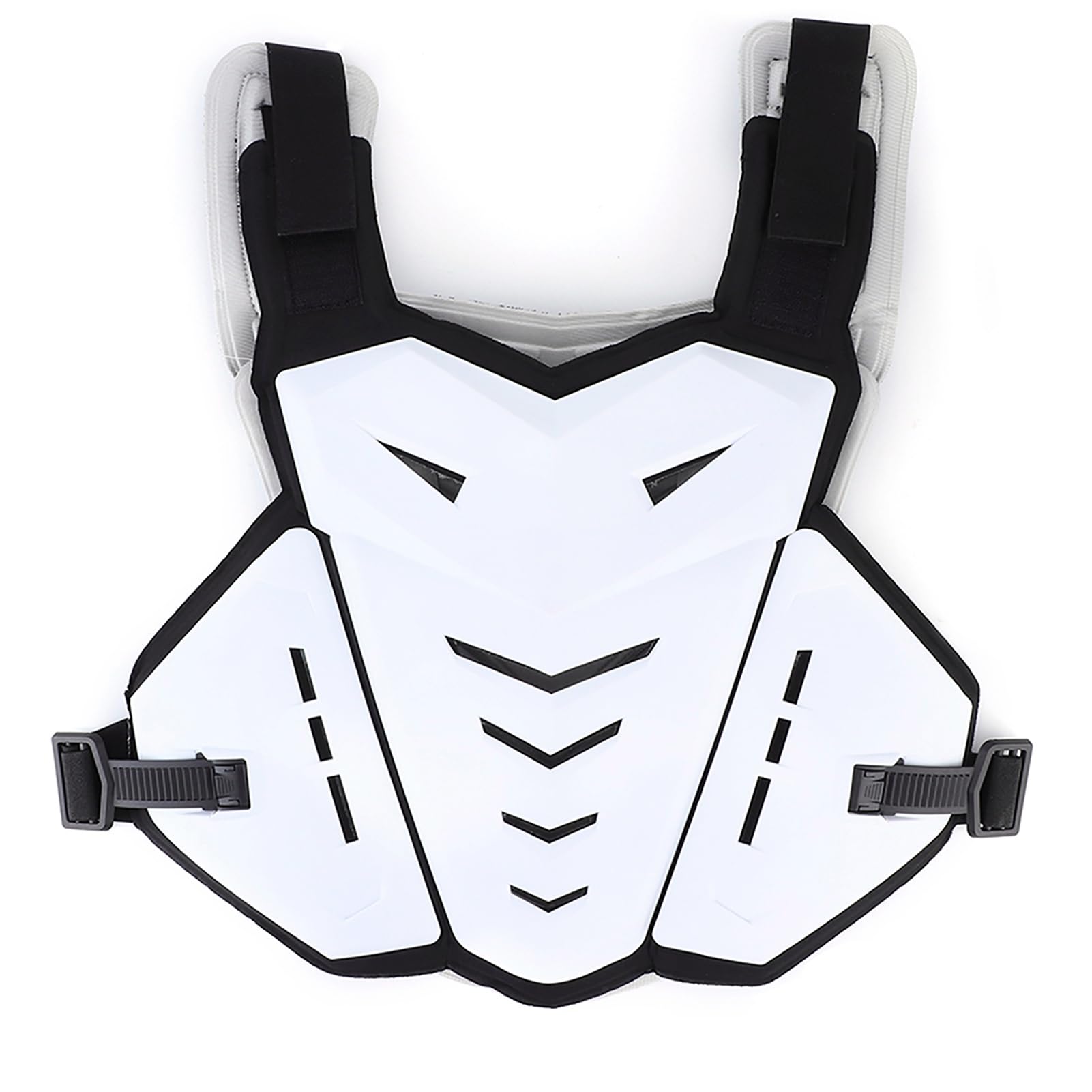 Motorcycle Armor Body Guard Vest, Universal Motorcycle Vest Riding Kit, Motorcycle Vest Shockproof Breathable Chest Back Protection for Riding Outdoor Sports (White)