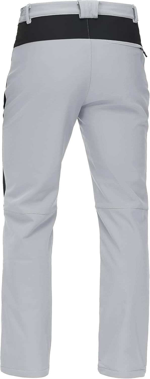 TACVASEN Men's Skiing Snow Pants Fleece Lined Waterproof Winter Insulated Hiking Pant for Outdoor Work Hunting Cargo - Image 3