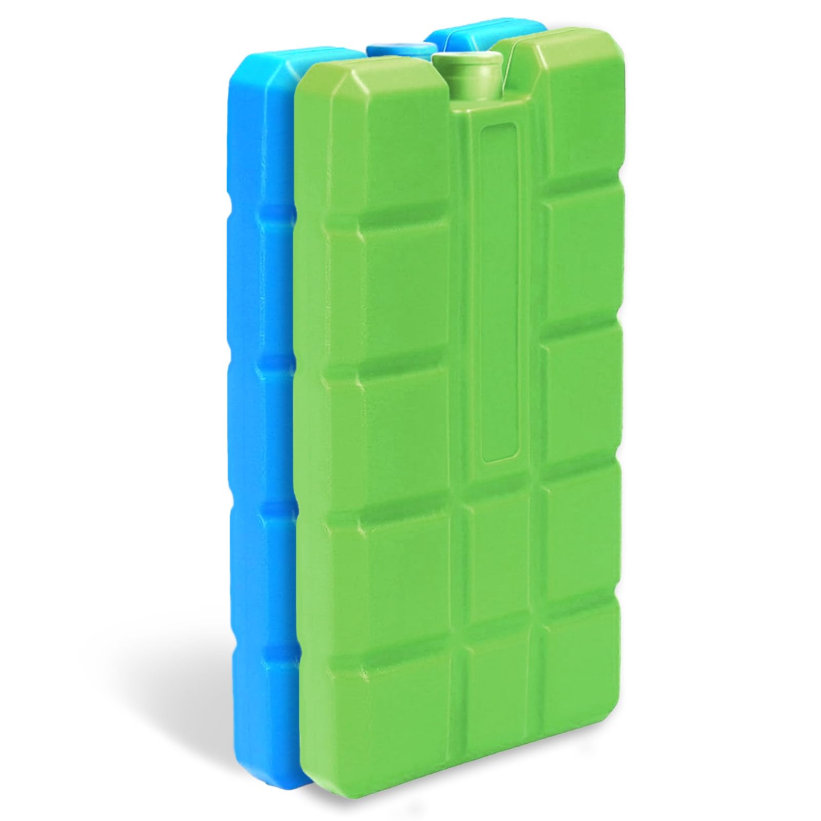 sunVigorous Kühlakkus für Kühltasche, 2/4/8 Stück à 200 ml, Wiederverwendbarer Ultradünner Kühlelement, Geeignet für Outdoor, um Lebensmittel Frisch zu Halten (Blau1+Grün1)