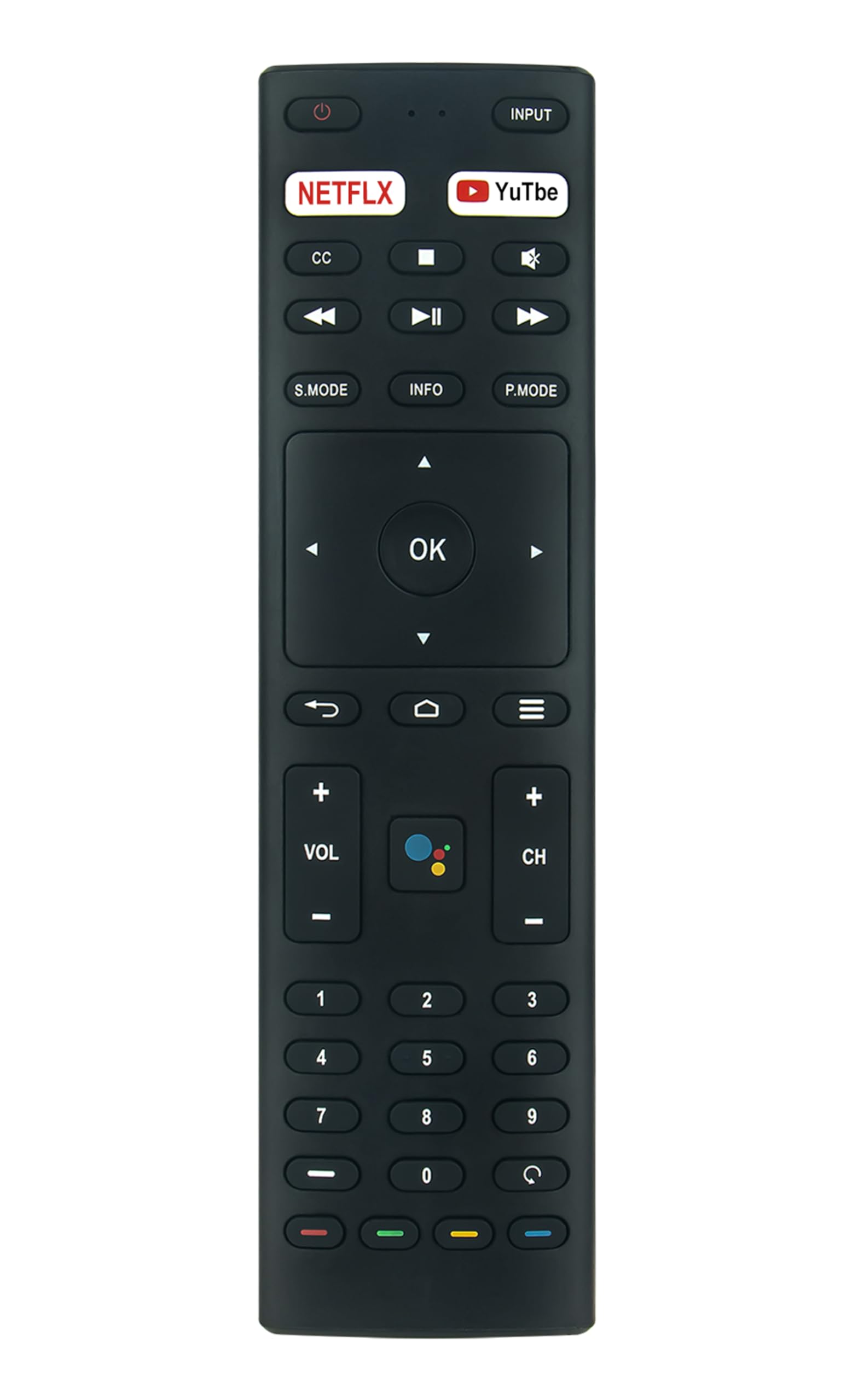 RM-C3329 Replace Voice Remote Control Compatible with Konka JVC Smart TV RM-C3359 RM-C3369 55Q75A 55U55A 65Q75A 65U55A 75Q75A 75U55A 32H31A 40H33A