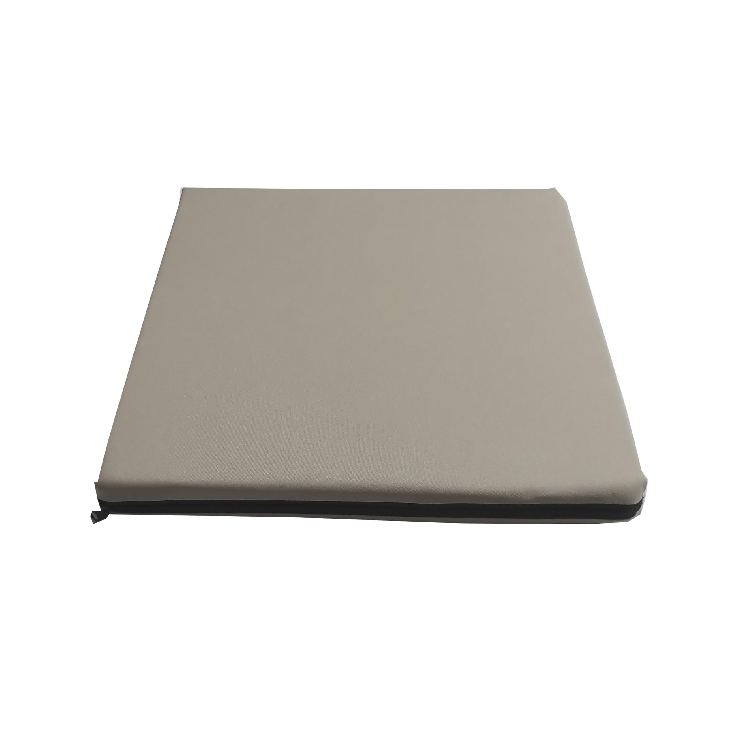 GRIZZLY FOAM 4cm Thick Waterproof Seat Pad Chair Cushion Kitchen Dining Living Room Patio Garden Rattan Furniture Foam Filled Strong Fabric Removable Zip Cover (Cream, 50 x 50cm / 20" x 20") — image 1