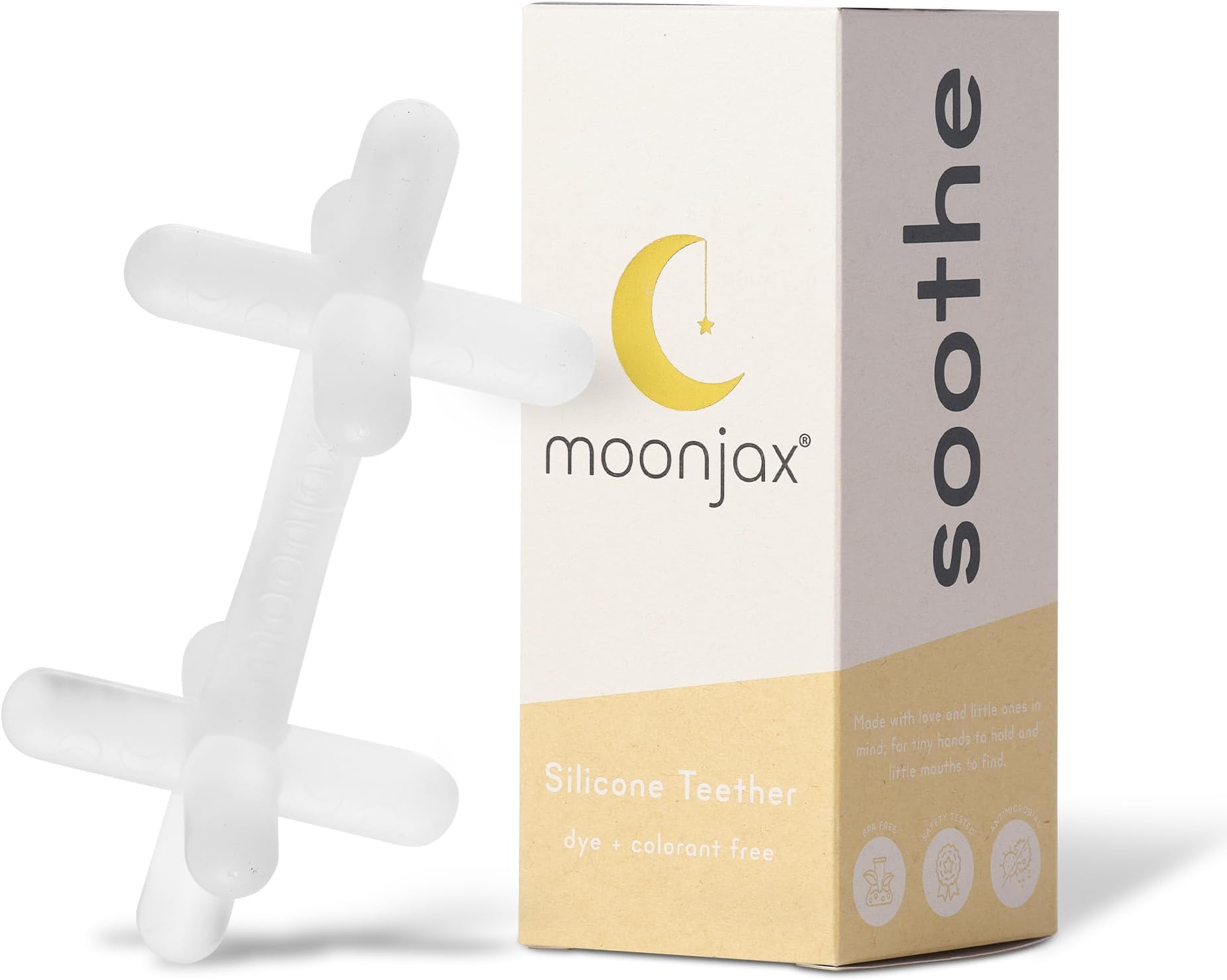 Silicone Baby Teething Toys - Baby teether for Infants, Toddlers, Newborns, CPSIA Certified, FDA Formulated Material